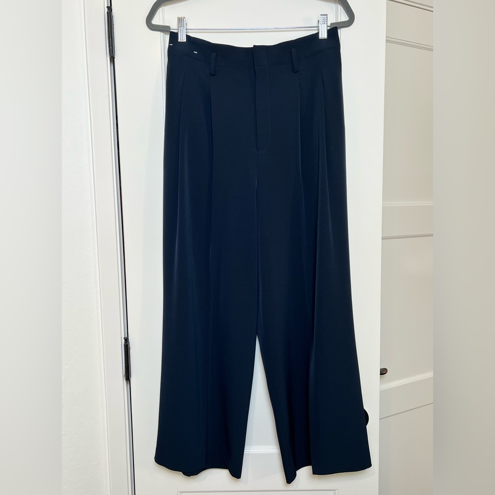 Uniqlo Wide Leg Blue Trouser Pants (Large)